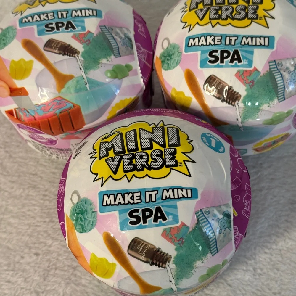 MGA Miniverse Make It Mini‎ Spa — 3 Sealed Blind Balls